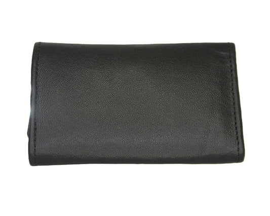 Aricio MAG unique tobacco leather wallet back view