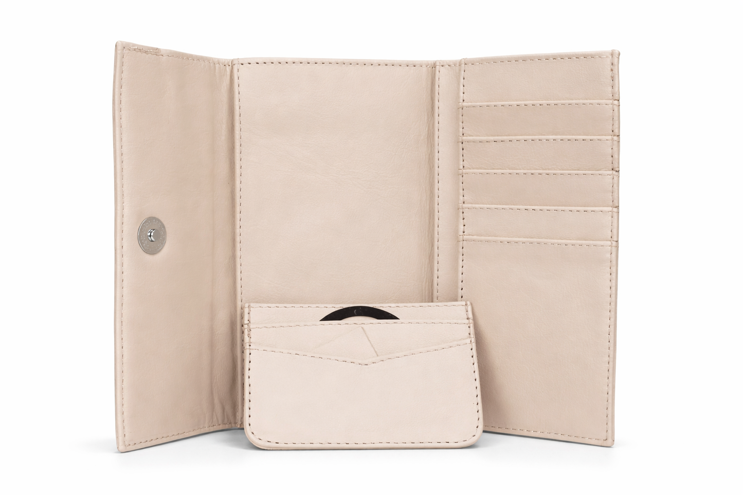 Mag-Grande Ivory Leather Wallet