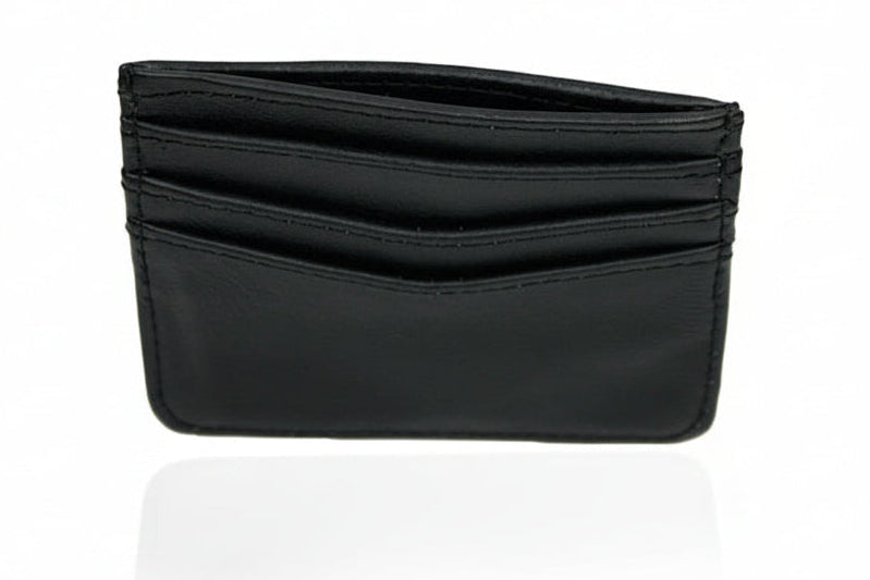 Aricio-le-c-laser-engraved-black-leather-card-holder-pocket