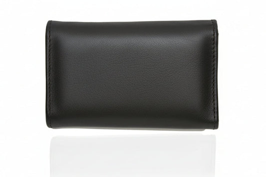 Aricio laser engraved LE Native tobacco leather wallet back view