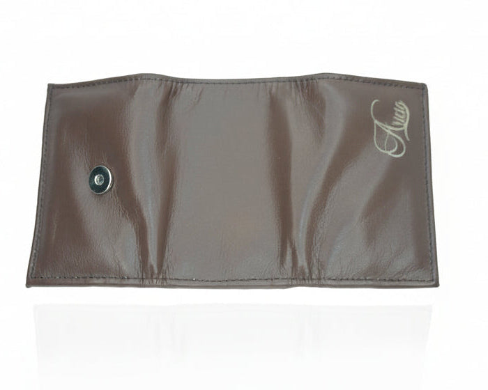 Aricio dark tabacco small leather wallet