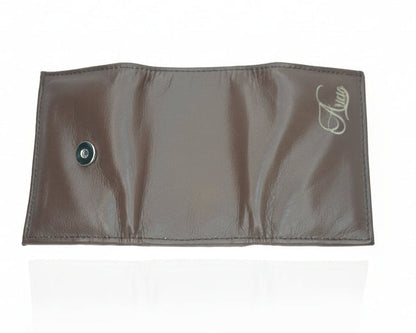 Aricio dark tabacco small leather wallet