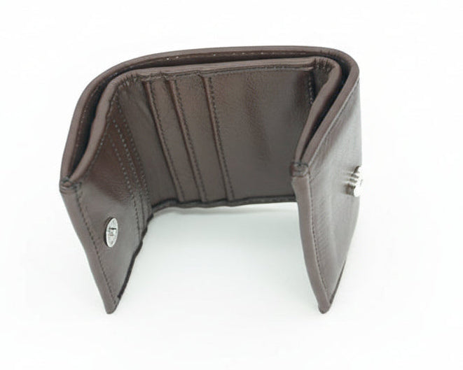 Aricio l.e. small unique tobacco leather wallet