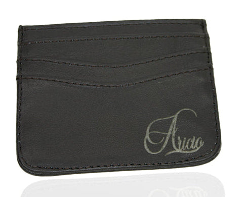 Aricio tobacco LE C leather card holder display