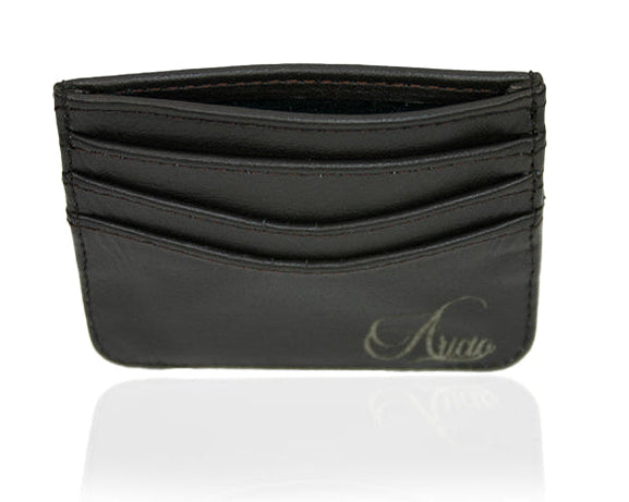 Aricio LE C tobacco leather card holder in pocket