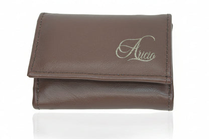 Aricio LE Uniquet abacco leather wallet front view