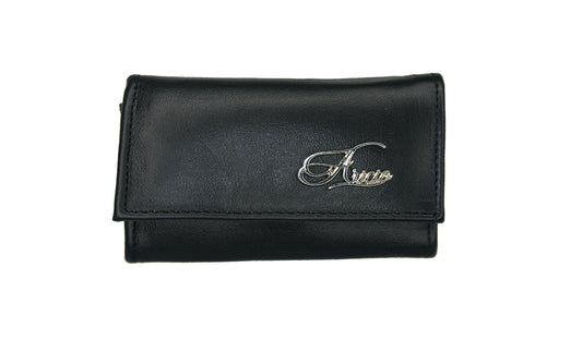 Aricio Unique Mag black leather wallet front view