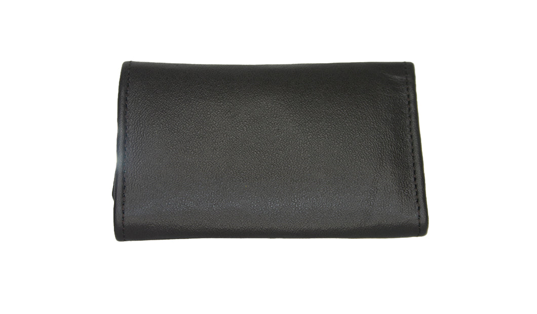 Aricio MAG unique tobacco leather wallet back view