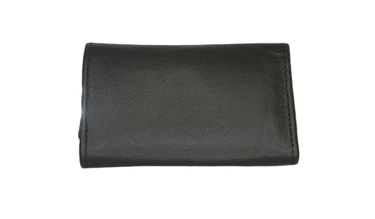 Aricio MAG unique tobacco leather wallet back view