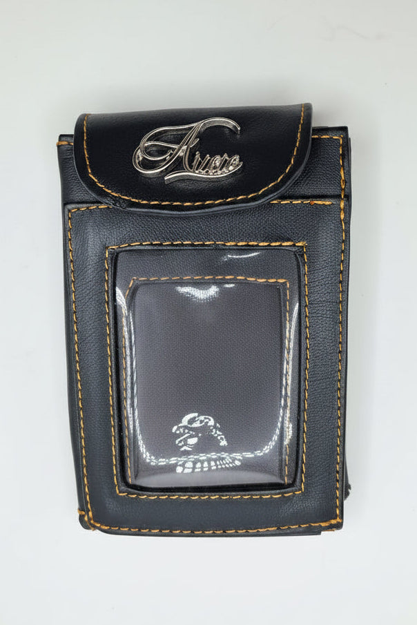 Aricio Dandy MAG classic black leather wallet with RFID protection