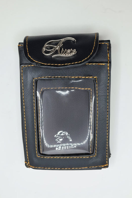 Aricio Dandy MAG classic black leather wallet with RFID protection