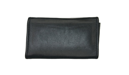 Aricio Unique Mag black leather wallet back view