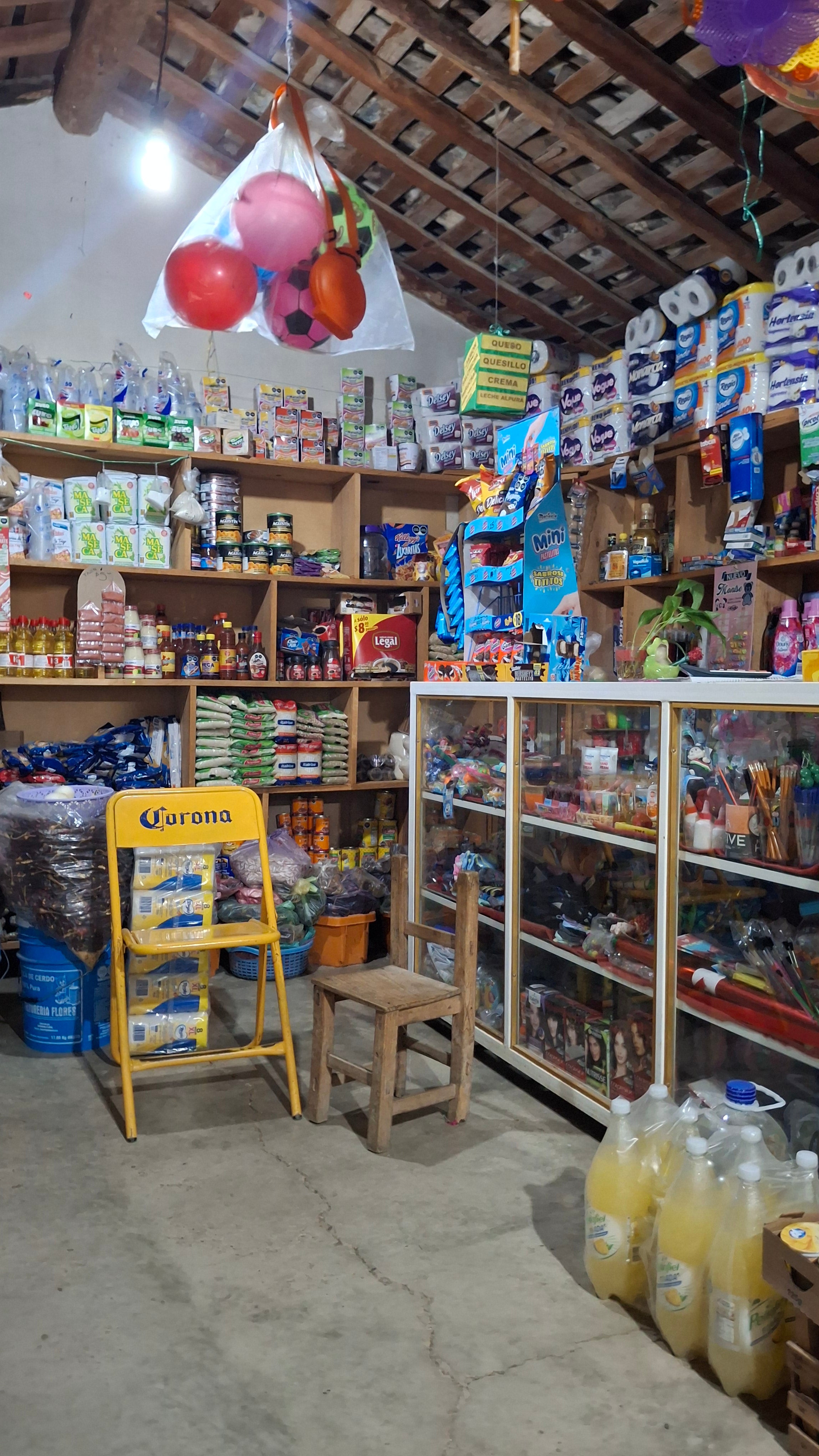 Local town store in Rosario Nuevo, Oaxaca, Mexico where people shop for groceries